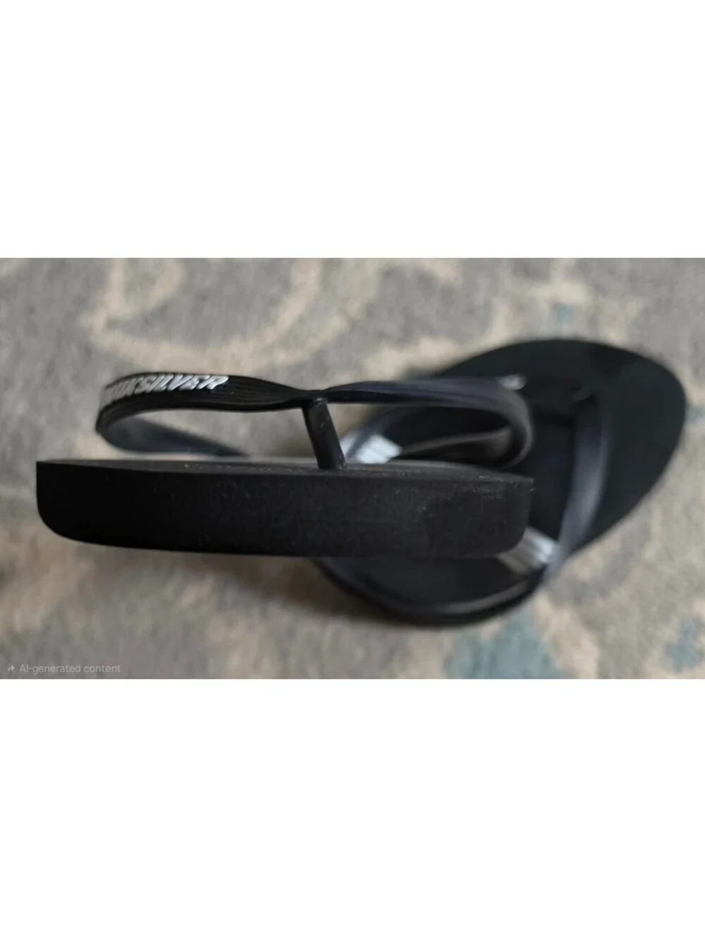 Quiksilver Java Shoes Sz. 12/13 Men Slash Flip-Flops Striped Synthetic Vacation